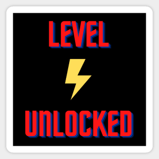 Level Unlocked Gamer Apparel Sticker